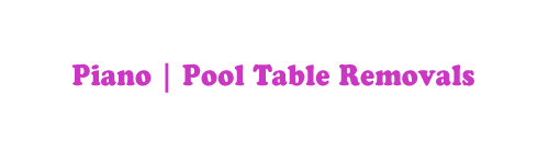 piano pool table Removalists logo 